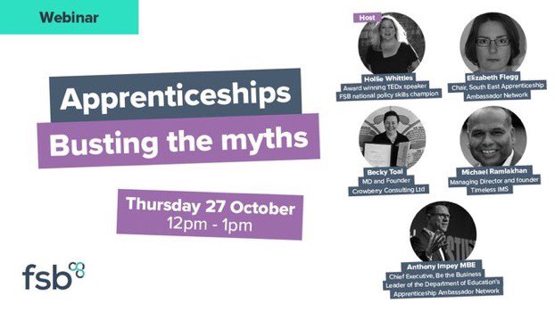 <a href="/Apprenticeships/">Apprenticeships and Skills</a> Tomorrow <a href="/FSBSurrey/">Tracey Carter</a> will celebrate #AppAwards22 Ceremony in Woking. If you’re considering employing an <a href="/Apprenticeships/">Apprenticeships and Skills</a> you can join our <a href="/fsb_policy/">Federation of Small Businesses (FSB)</a> webinar next Thursday. Register here FSB.org.uk/calendar <a href="/XForces/">X-Forces Enterprise</a> <a href="/JonathanLord/">Jonathan Lord</a> <a href="/enterprisem3/">Enterprise M3</a> <a href="/BizInWoking/">@BizInWoking</a>