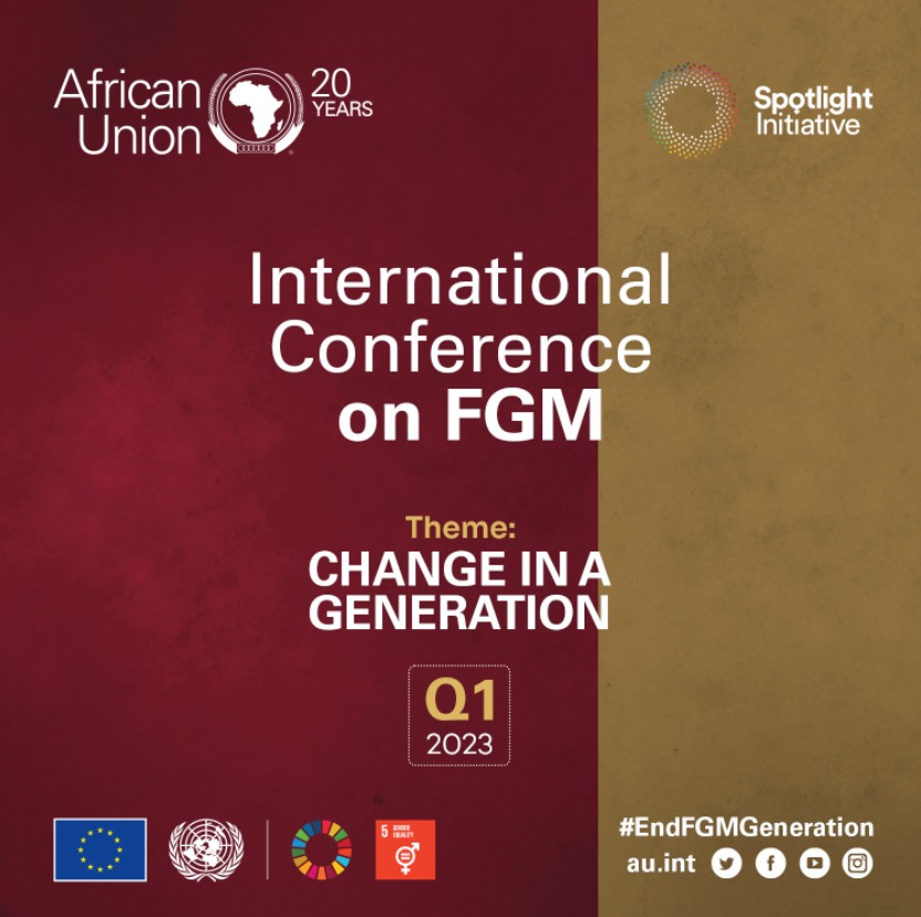 📢📣📢📣 ANNOUNCING t/
2nd International Conference on Female Genital Mutilation by <a href="/_AfricanUnion/">African Union</a>'s <a href="/AU_HHS/">AU Health,Humanitarian Affairs&Social Development</a> w/ support of #Africa Programme of <a href="/GlobalSpotlight/">Spotlight Initiative</a>

📅 When: Q1 of 2023 (dates soon)

More info soon.

Follow #EndFGMGeneration for updates.

<a href="/AUC_MoussaFaki/">Moussa Faki Mahamat</a> <a href="/AmbSamate/">Amb Minata SAMATE CESSOUMA</a>