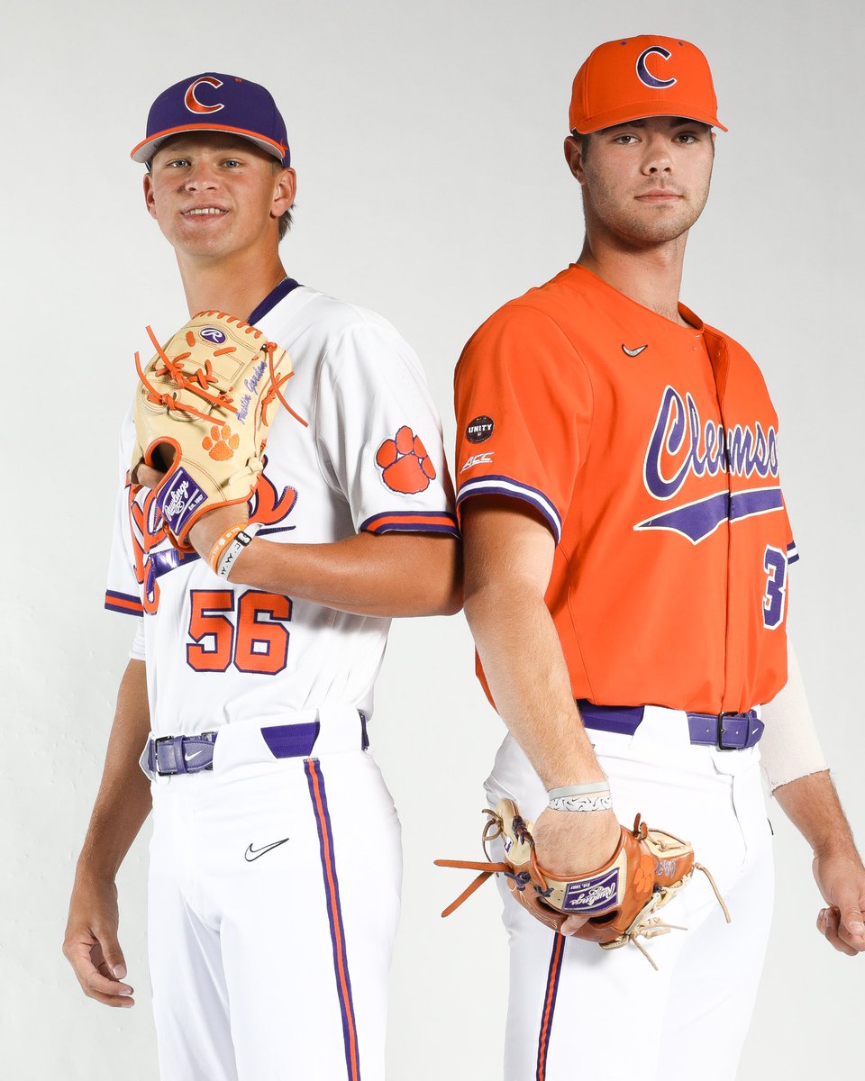 ClemsonBaseball's tweet photo. We want to know which uniform combo is best?🔥

Let us know in the comments… #Clemson https://t.co/Zt1oPpMBG4