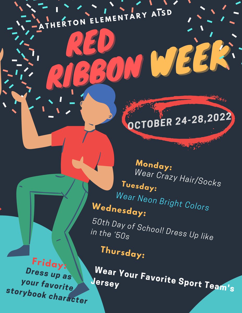 October 24-28 is Red Ribbon Week. Celebrate Life. Live Drug Free.