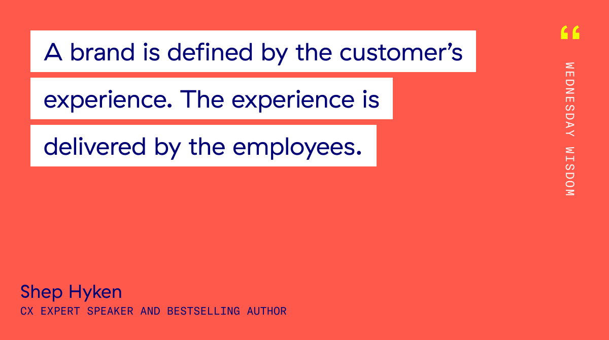 Happy employees = happy customers

#WednesdayWisdom via <a href="/Hyken/">Shep Hyken</a> #EX #EmployeeExperience