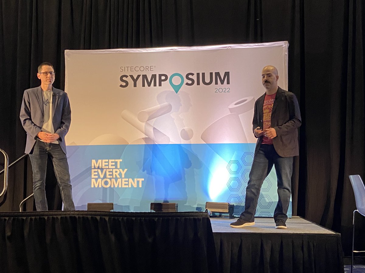 NeilKillen's tweet image. Sitecore Demo Team Play! Summit @jflh &amp;amp; @scottmulligan #PlaySummit #SitecoreSYM #buildwithsitecore