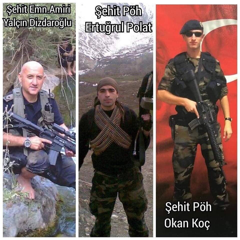 SehitlerimGazim's tweet photo. Hakkari şehitlerimizi rahmetle anıyoruz. Ruhları şad olsun. (19 Ekim 2012)

🇹🇷 Şehit Emniyet Amiri Yalçın Dizdaroğlu
🇹🇷 Şehit Polis Memuru Okan Koç
🇹🇷 Şehit Polis Memuru Ertuğrul Polat

Unutmadık Unutturmayacağız ! https://t.co/PUDPTxfnIJ