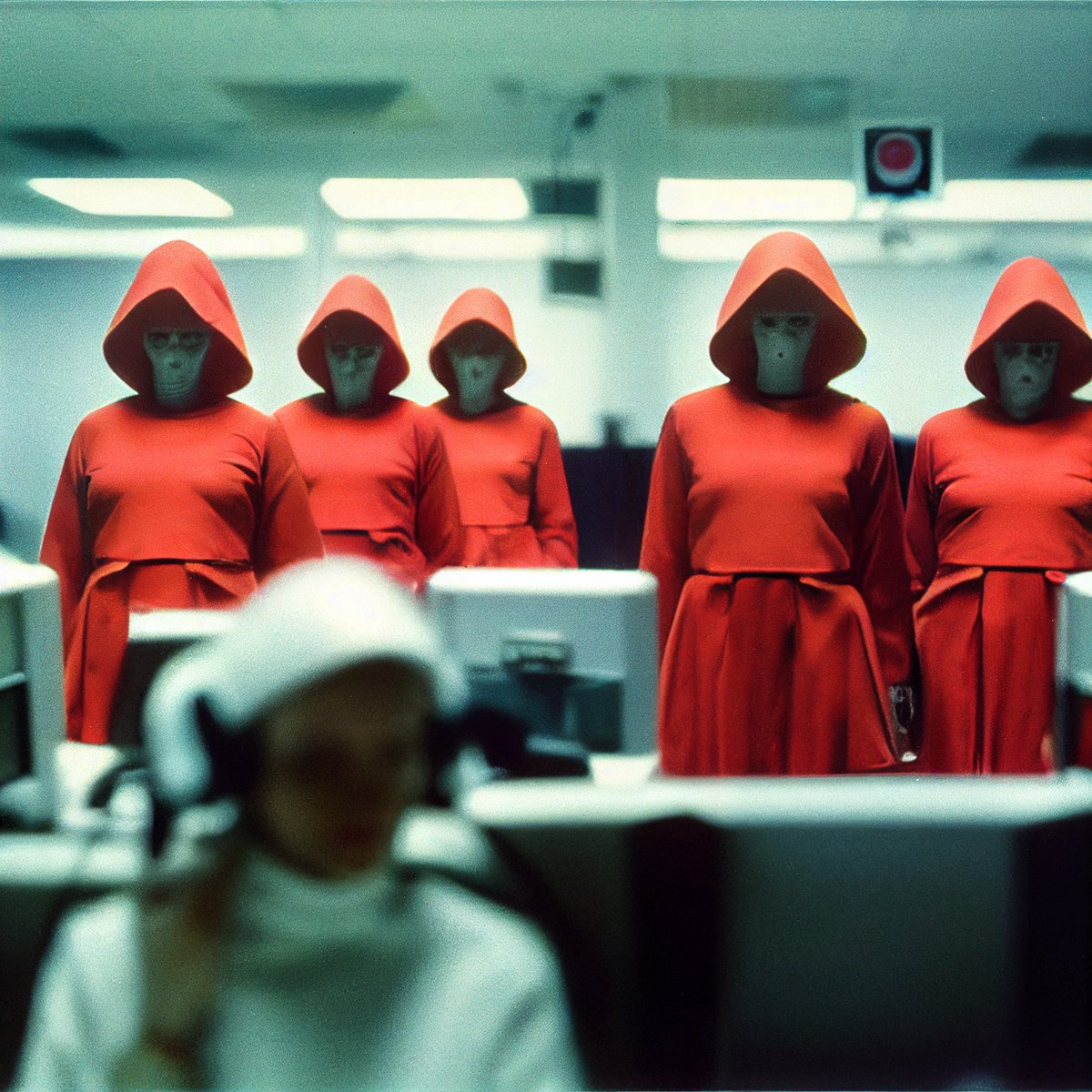AiMachina's tweet photo. The Halloween 🎃 decorations at the Server Control Room are kind of freaking me out!

Computer scientists are big nerds, they go all out on Halloween. Its about to get weird  here at The Lab

#TezWizards #PickYourPoison #SpookyTuna #tezgnghalloween #TrickorTez #InPromptWeTrust https://t.co/fVk9rbgtFm