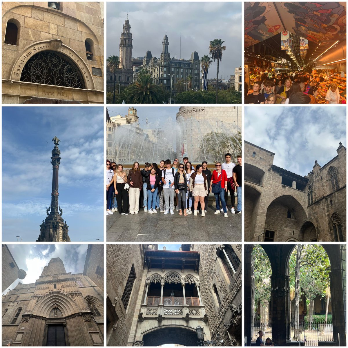 2 Jahre hat Corona unsere Reisepläne verhindert, umso mehr genießt die 3ABIK tolle Kulturtage in Barcelona #ibchetzendorf Dank an unsere Vanessa für die Fotodokumentation