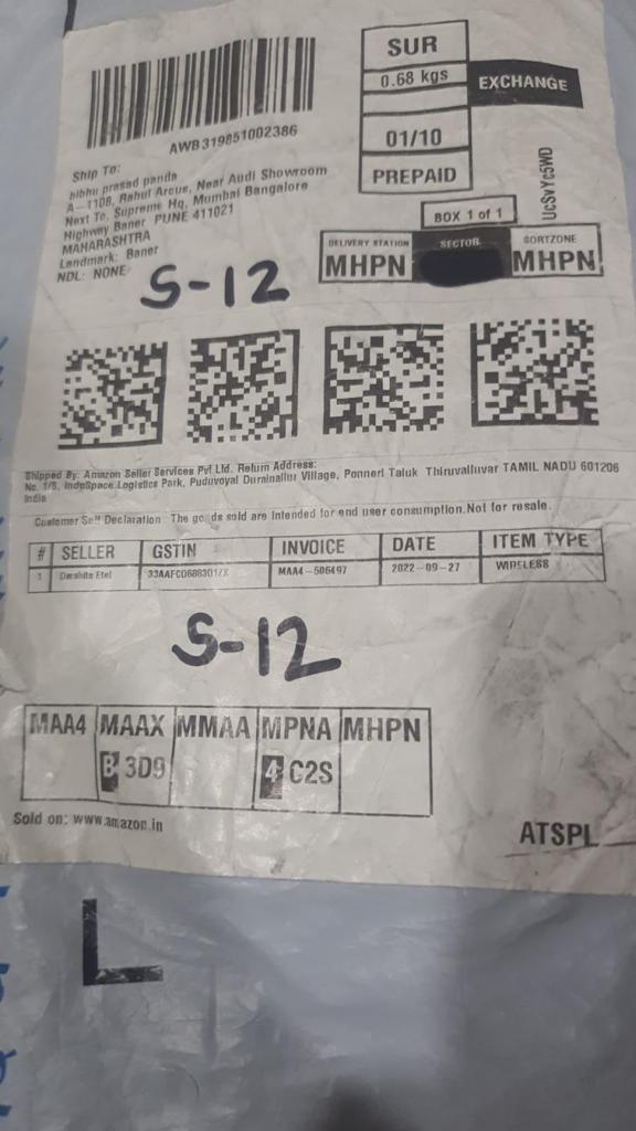 bibhu_bioit's tweet photo. @amazonIN  @AmazonHelp #AmazonGreatIndianFestival 
@AmitAgarwal @JeffBezos 
I will soon complete 1Month of follow-up for OrderId#407-3642380-2000365
24-sep:Ordered PHONE worth 67K
1-Oct:Expected Delivery
2,3,4,5 Oct:Delay in order(From Mumbai-to Pune) https://t.co/2MVgNpIeEl