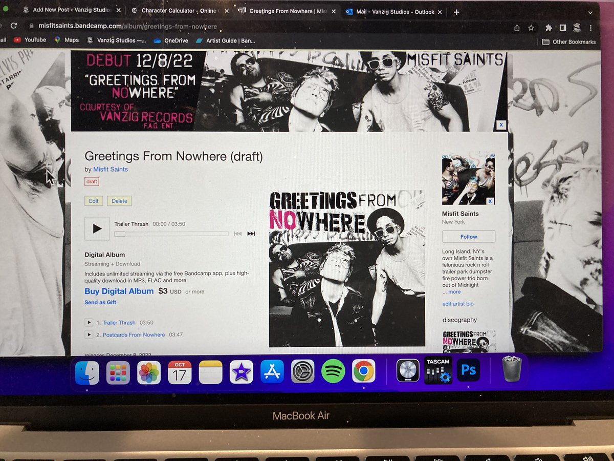 VanzigMoshPit's tweet photo. Vanzig Records &amp; Misfit Saints “Greetings From Nowhere” trailer park dumpster fire pina colada rock n roll debut on all platforms 12/8/22!!! There are way too many sites to update these days. Wtf!!! #independentrecordlabel #vanzigrecords #vanzignation #punkrock #Entrepreneurship https://t.co/WWFiVtJFZ4