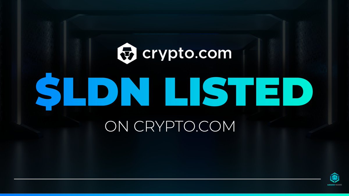🔥 $LDN NOW LISTED ON <a href="/cryptocom/">Crypto.com</a> 🔥

🌐 crypto.com/price/loaded-n…

💱 Swap $USDC / $LDN only on: dapp.loadednodes.com/token

📢 More info on: discord.gg/loadednodes

#LoadedNodes #NodeArmy #CROFam