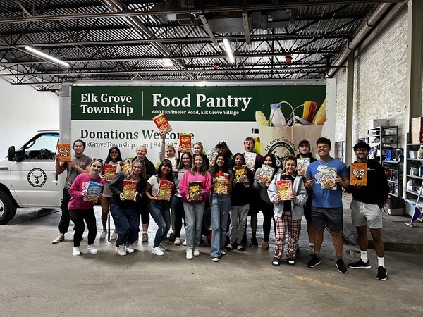 Congratulations to the @EG_Nation for winning another year of the cereal bowl. In total @RMHSMUSTANGS and @ElkGrove_HS collected 2055 boxes of cereal for the @EGTownship food pantry. Great #teamwork between both school.