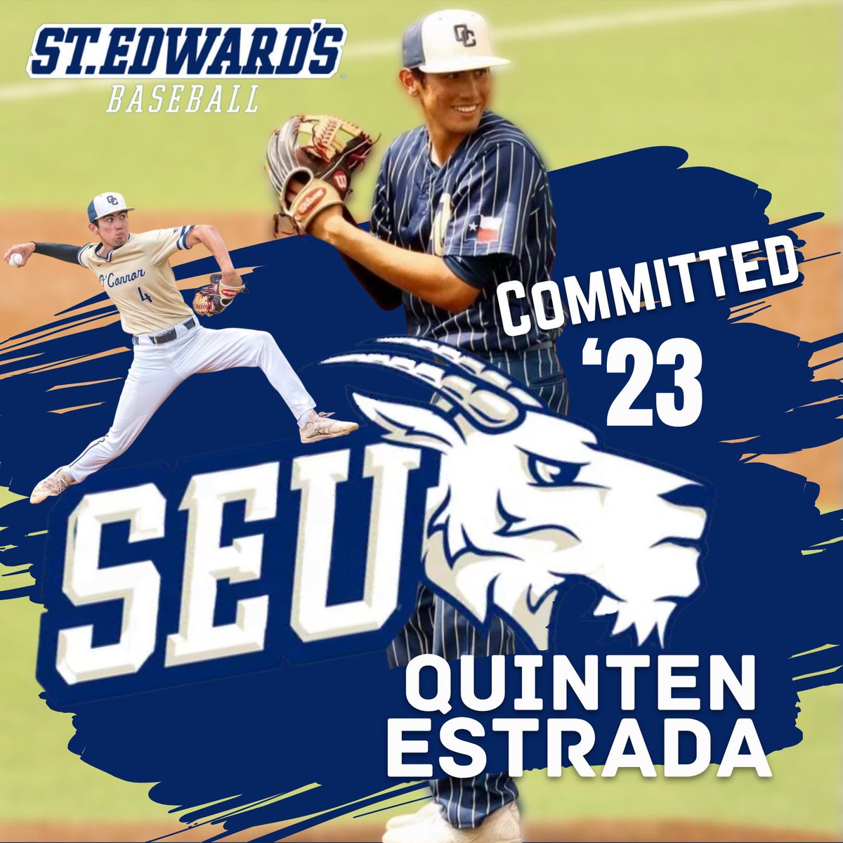TpuBaseball's tweet photo. A huge shout out to @QuintenEstrada on his commitment to @SEUBaseball Huge accomplishment, worked his tail off the last few years!! Such a competitor on the bump! They got a good one!! @FauldsBryan @TroskyTeams @NateTrosky https://t.co/AUXlCPOomj
