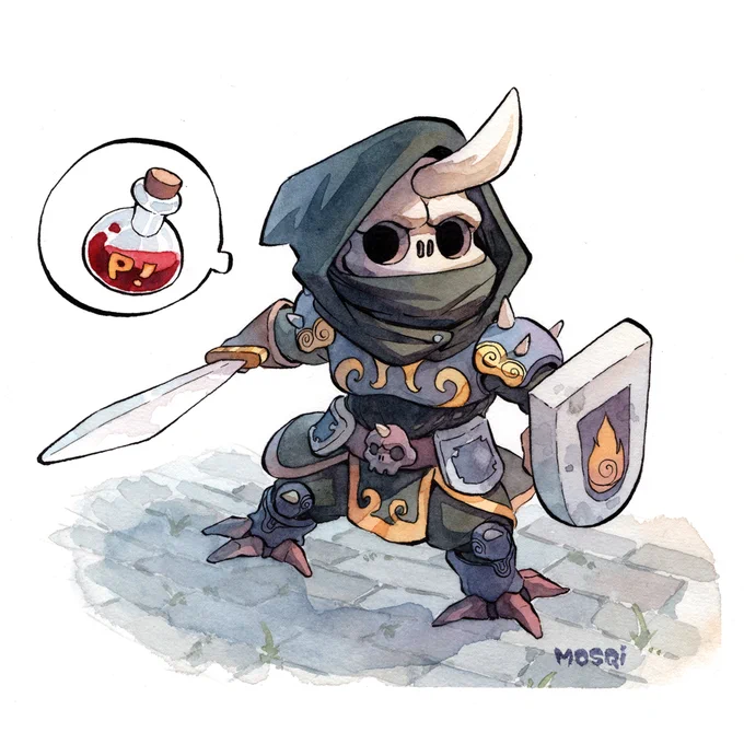 Roaming in the dungeon looking for that resurrection potion. 