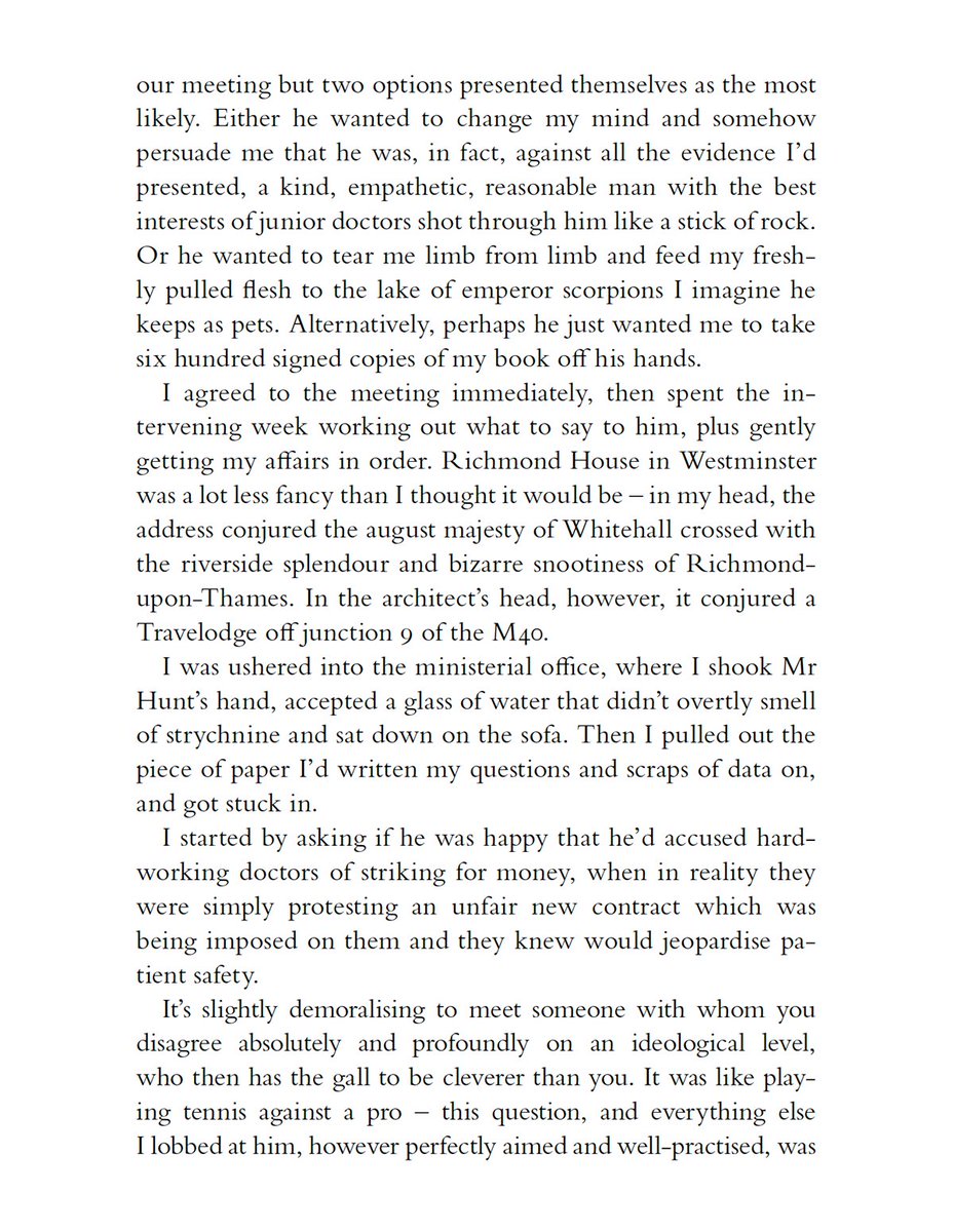 amateuradam's tweet photo. On the topic of Mr Hunt, here’s a bit from my new book, UNDOCTORED, about an encounter with him. https://t.co/IdMupB9XJ7