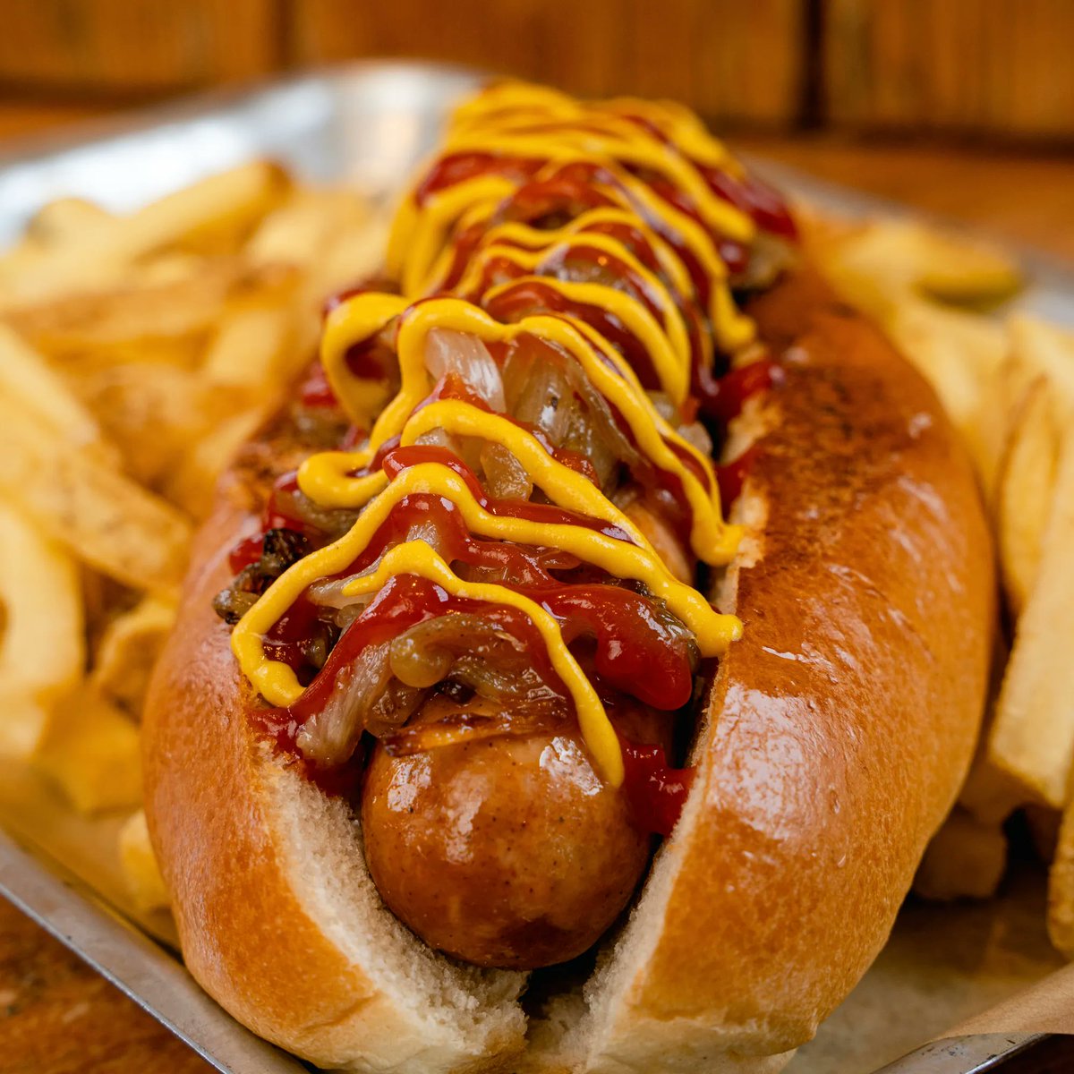 A hot dog. As it should be. A house frankfurter sausage, ketchup, mustard and our crispy or beer braised onions. What are you waiting for? 📞 or message. #cowshedburgers #burgersofinstagram #scarborough #northyorkshire #burgerporn #scarboroughfood #streetfood #burgerjoint #burger