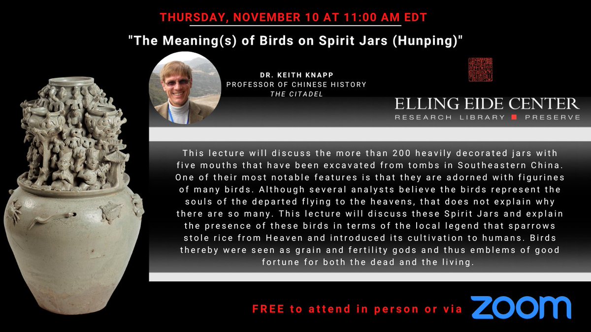 We hope you'll be able to join us in welcoming Dr. Keith Knapp here at The Elling Eide Center on 11/10 @ 11am EDT. Free to attend via ZOOM. Details/register below. EllingOEide.org

ZOOM Registration Link:
eventbrite.com/e/396701774687