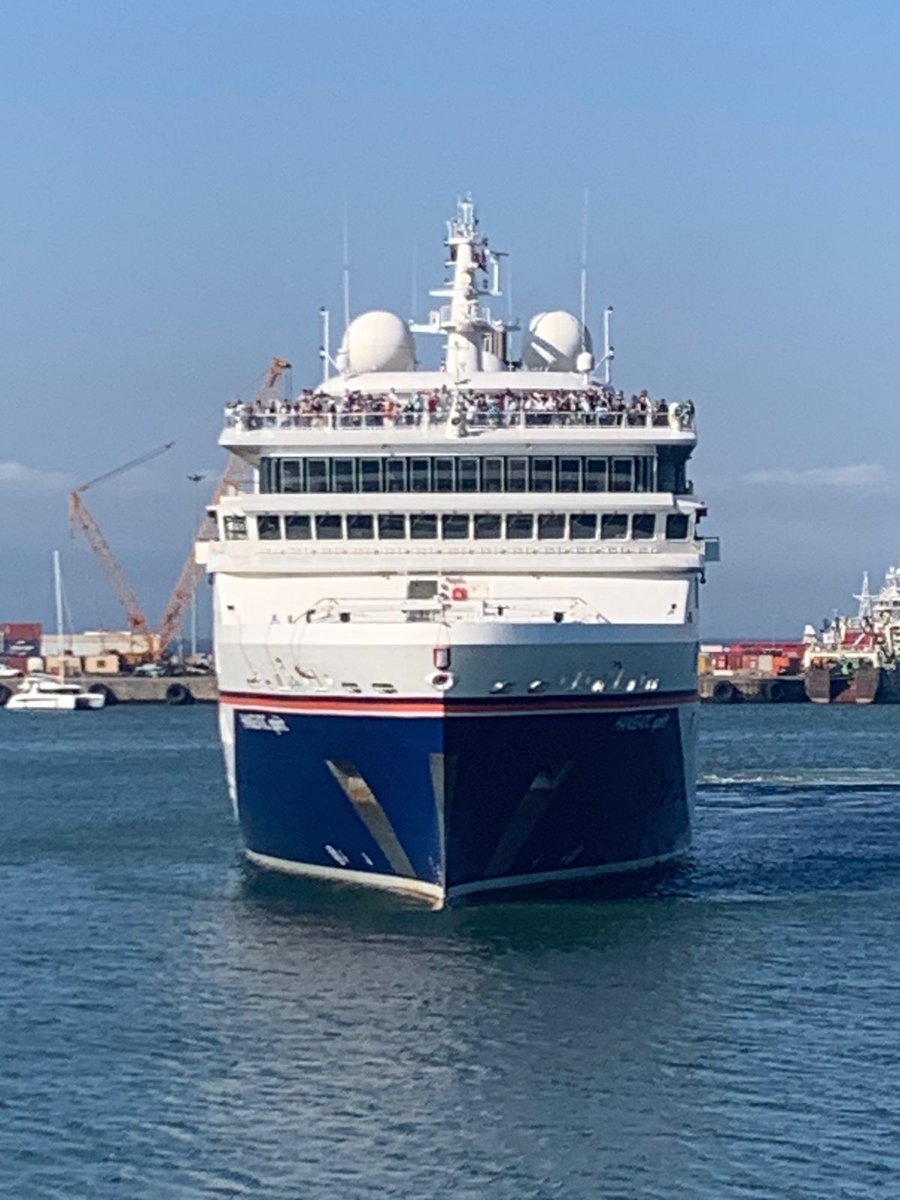 MireilleWenger's tweet photo. Welcome to Cape Town, Hanseatic Spirit!🥳

Her arrival marks the beginning of the cruise season.

Expanding cruise tourism is another key opportunity to increase not only the number of visitors but also the benefits of this type of tourism. https://t.co/qEcZSSOA2K