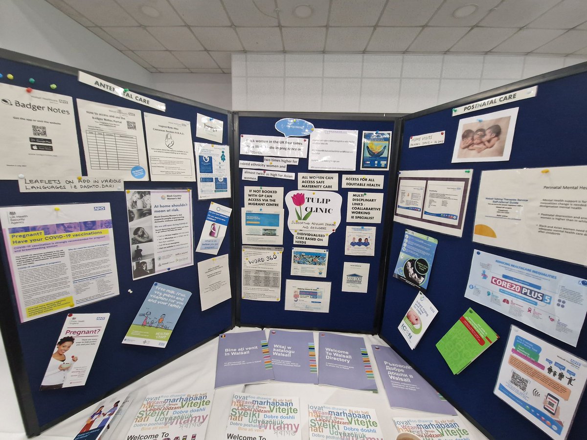 rmw_toria's tweet photo. Some fantastic work done in the Black Country to improve maternal and neonatal outcomes... here is our fab Tulip Clinic headed by our wonderful midwife Ruth, to promote continuity and improve health outcomes for refugee women
#realmidwivesofwalsall #LMNSConf2022 https://t.co/wBSRmm8vFQ