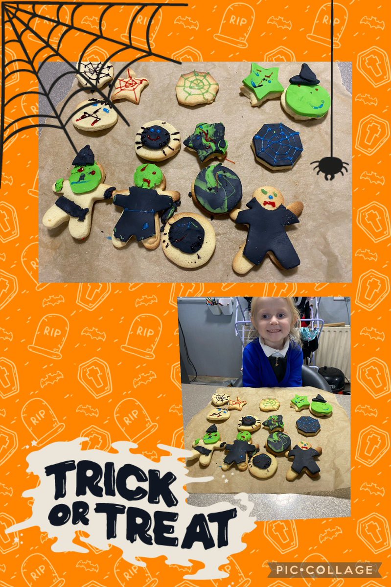 Louisefoster86's tweet photo. Darla has made her spooky biscuits for the GFMBO @appleofmyeyepl  @Flomellynews https://t.co/9MgLEscThh