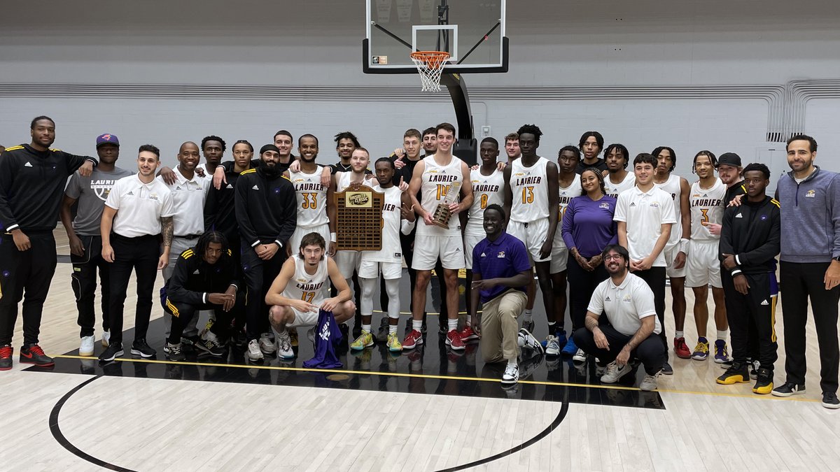 WLUAthletics's tweet photo. 🏀🏆 @WLU_Mbball became back 2⃣ back champs of the #NaismithClassic after going 3-0 at the 53rd annual tournament!

📰 RECAP: https://t.co/iTHrLcegh5

#SoarAbove https://t.co/vnywTyGgkL