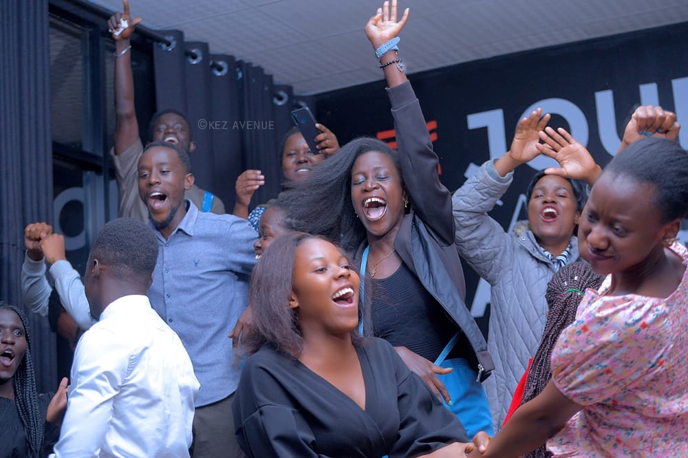 CavendishUg's tweet photo. Excitement as CUU Journalism students Qualify for Inter-University Media Challenge @IMChallengeug finals scheduled for November 2022.

Special mentions go out to Sserunjogi Moses (Best Mini Feature), Ronald Musiime (Best Host) Bakiiza Asher (Coordinator) and their trainers. https://t.co/DqBs6RJCp7