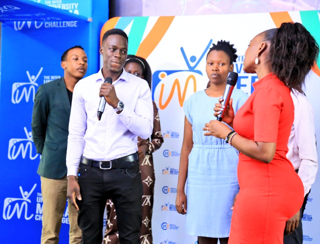 CavendishUg's tweet photo. Excitement as CUU Journalism students Qualify for Inter-University Media Challenge @IMChallengeug finals scheduled for November 2022.

Special mentions go out to Sserunjogi Moses (Best Mini Feature), Ronald Musiime (Best Host) Bakiiza Asher (Coordinator) and their trainers. https://t.co/DqBs6RJCp7