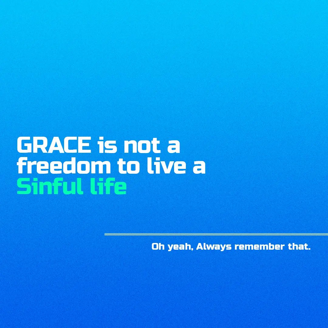 pacesetters_abk's tweet photo. The word Grace has been misunderstood by a lot. Grace is not a freedom to sin, The grace of God is not a free will to live in sin.
#whatisgrace #grace #pacesettersabk #pacesetters #gofamint #nigeria #churchcommunity #christiancommunity #christiancontent #lagos #abeokuta https://t.co/rU9vGHs6Bx