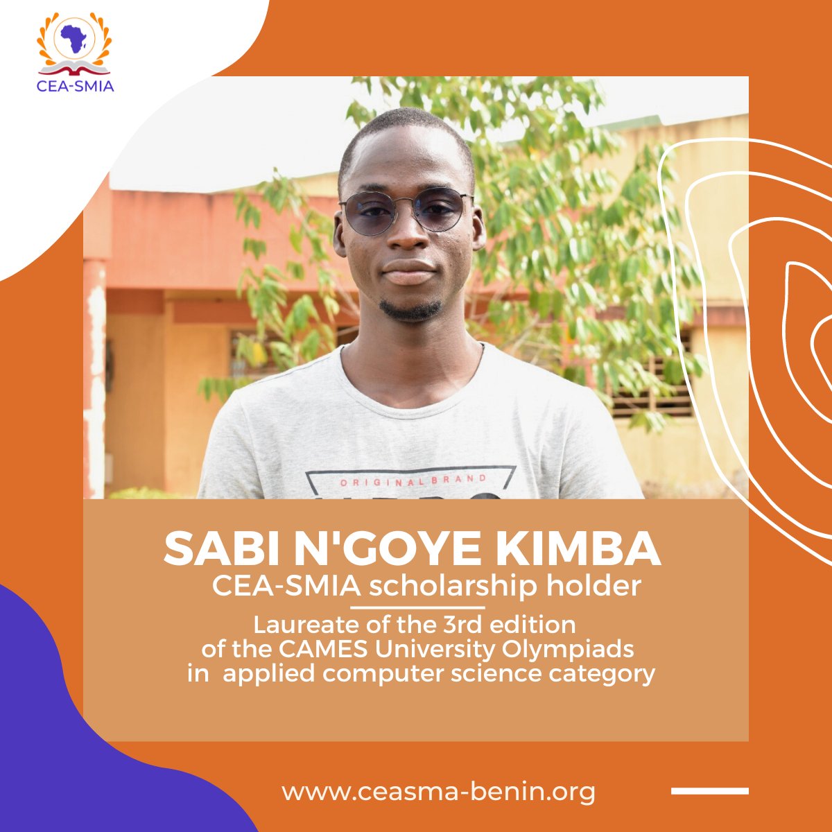 Congratulations to @sabingoyek, a student of <a href="/cea_sma/">CEA-SMIA</a>, for winning the 3rd edition of the <a href="/LeCames/">Le CAMES</a> University #Olympiads (applied computer science category).
<a href="/the_ACEProject/">Africa Higher Ed. Centers of Excellence-ACE Impact</a> is proud of you!
#computerscience #STEM