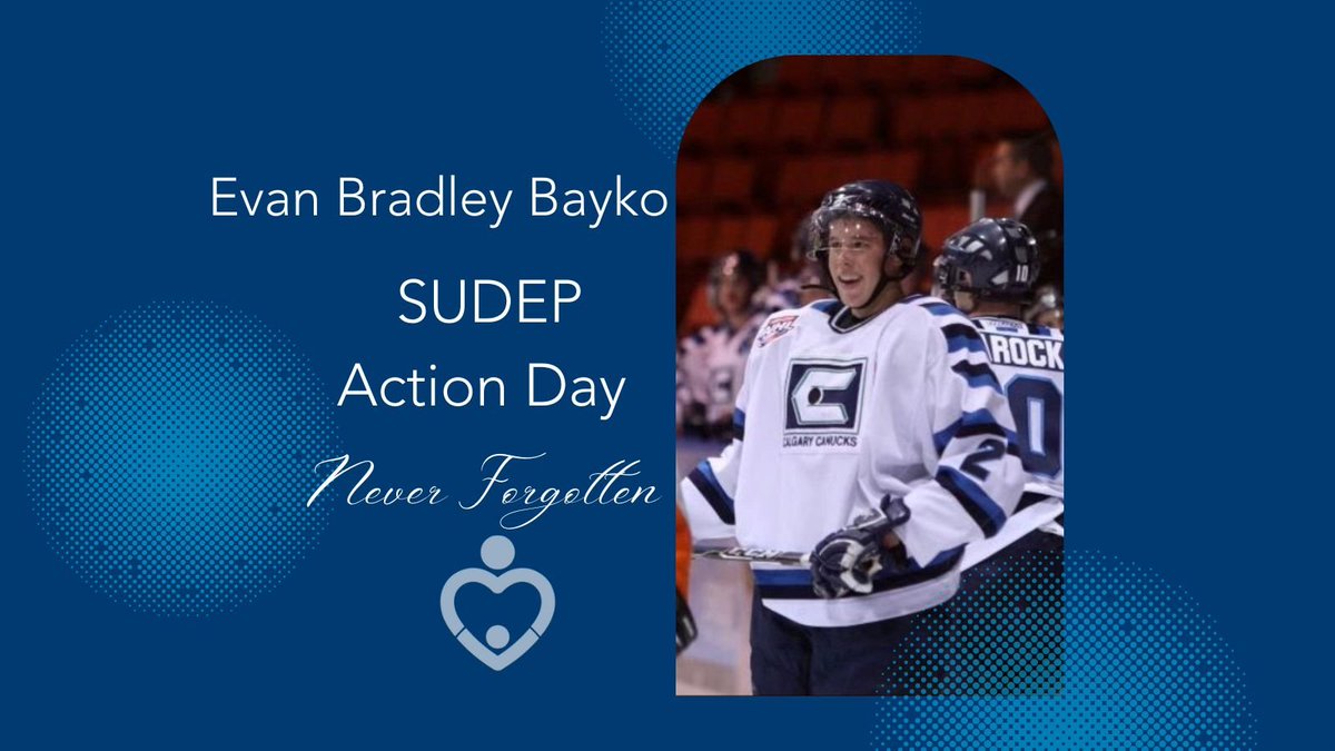 Today on #SUDEPActionDay2022, we remember &amp; honor the lives lost to #Epilepsy.

Evan Bradley Bayko
June 11,1991-June 6,2011
A memory shared by Evan's mom: "What I miss most about him is watching him play Hockey." -Love Mom

#SUDEP #TalkSUDEPNow #StartTheSUDEPConvo #SUDEPActionDay