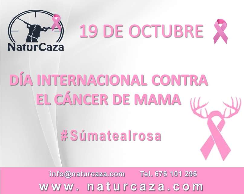En NATURCAZA nos sumamos al rosa. naturcaza.com #Súmatealrosa #DíaMundialContraelCáncerdeMama #Caza #Monterias #Recechos #Ojeo