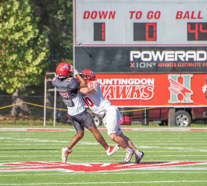 AJ doing work for The Hawks...super proud and happy for him. Huntingdon has become HOME