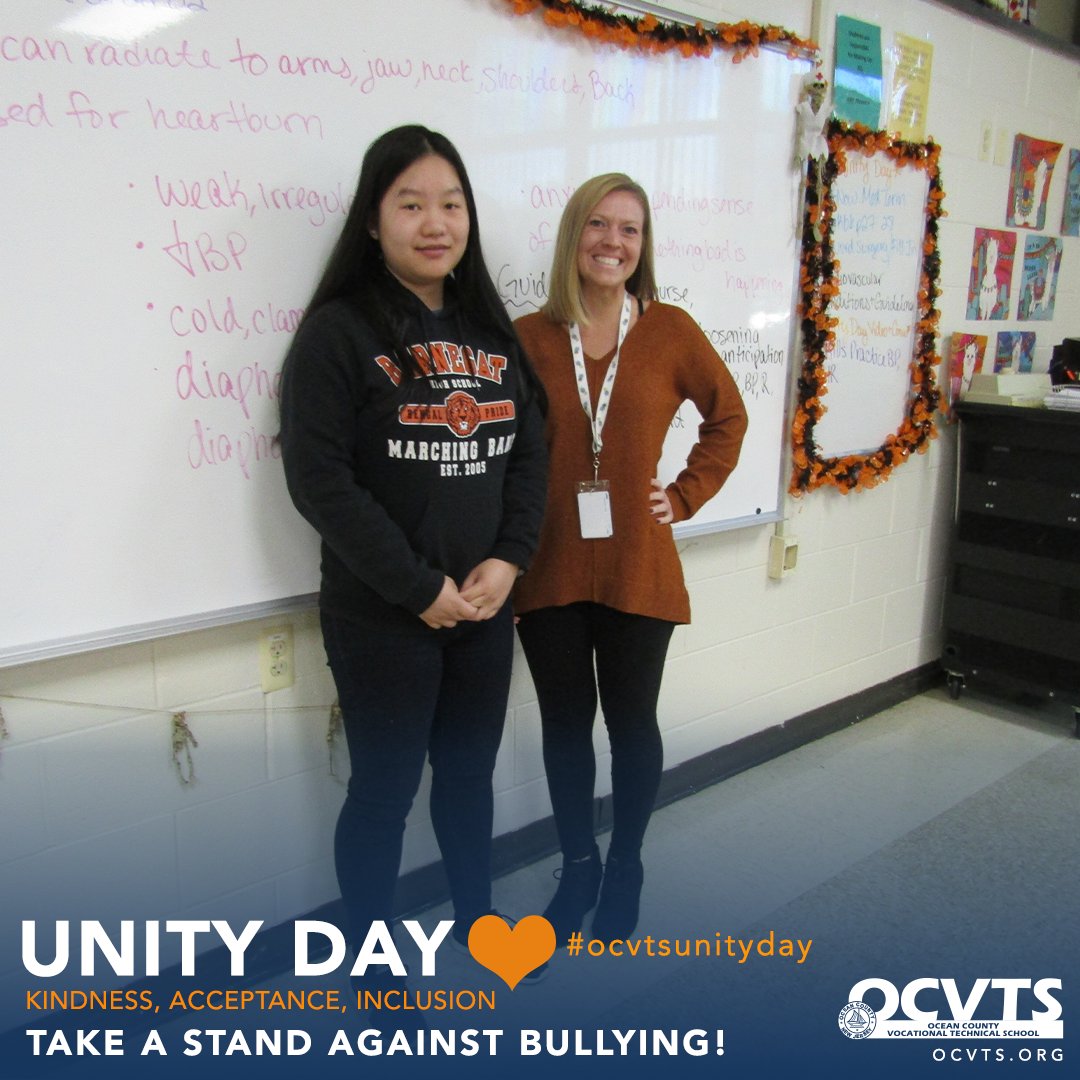 OCVTS's tweet photo. Today is Unity Day at OCVTS. We wear orange in support of NO MORE Bullying!
LETS SHOW🧡kindness🧡inclusion 🧡acceptance
#ocvtsUnityDay #UnityDay https://t.co/YKBNTnJbvw