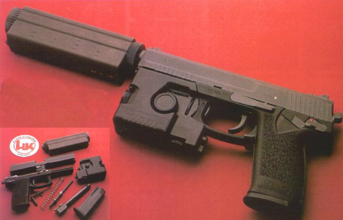 MK23 SOCOM - .45 ACP semi-automatic pistol developed in the 1990s