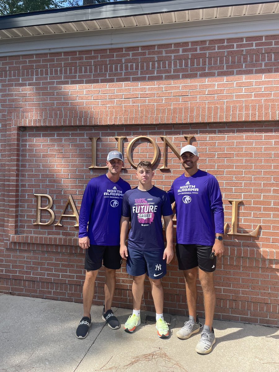 DimaggioLonero's tweet photo. I am blessed to announce my commitment to The University of North Alabama to continue my academic and athletic career. I would like to thank God, my family, teammates, and coaches for helping me along the way.  #RoarLions 🦁💛💜🤍 https://t.co/B8TWFfpQ6d
