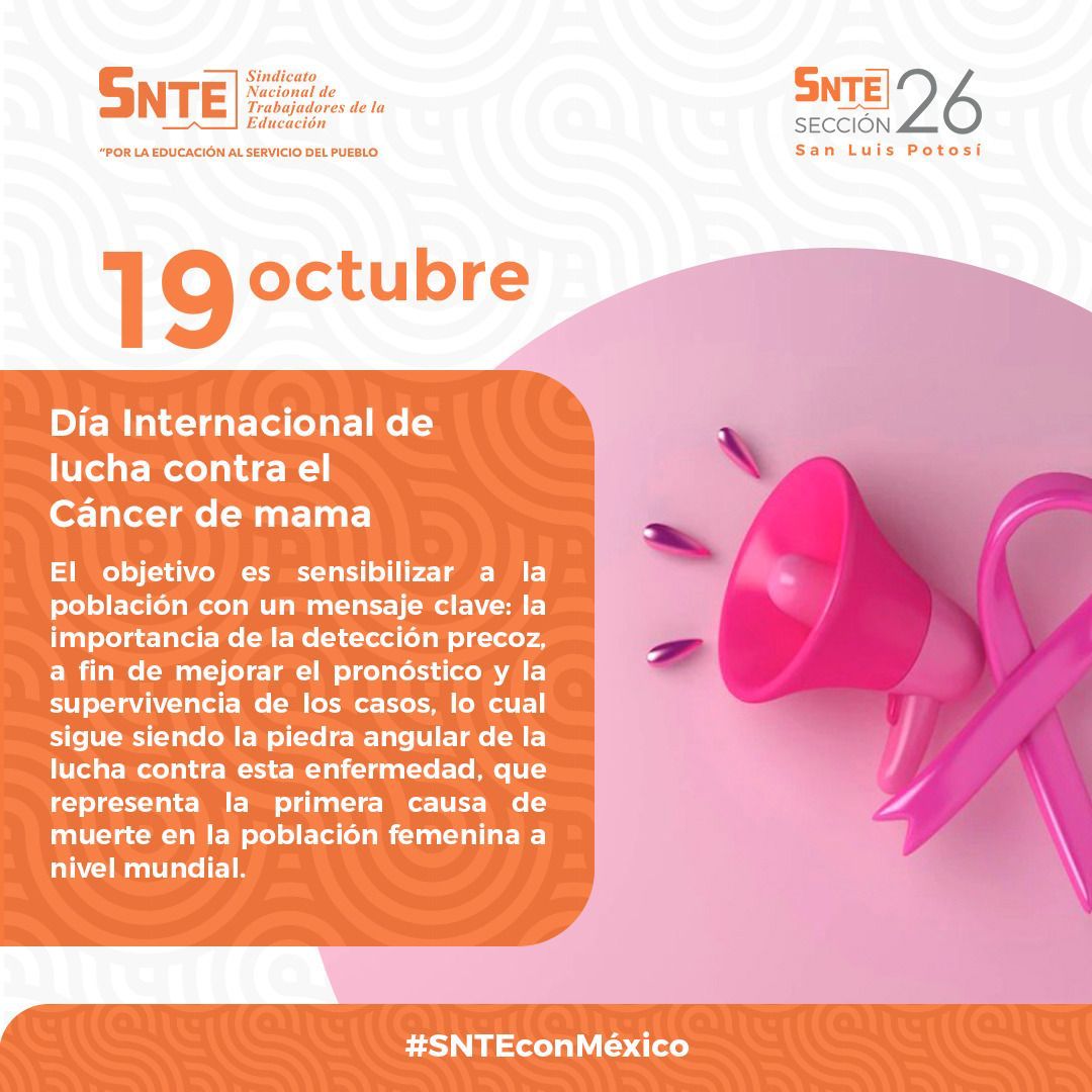 SriaEquidGenDH's tweet photo. #SNTEunoAuno
#SNTEConEllas
#SNTEconEllos
#SNTEContigo

#SNTEsección26
#MesRosa https://t.co/iobiodrlZc