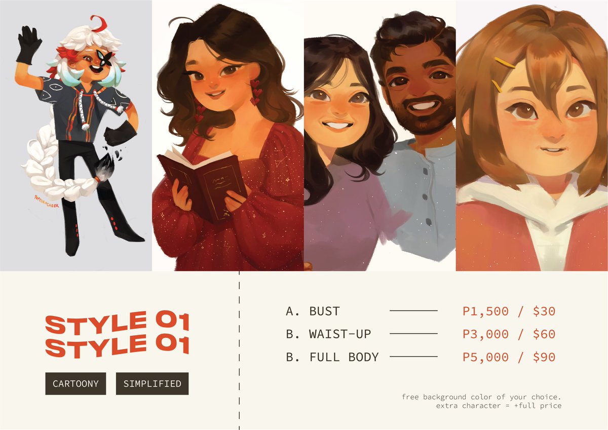 popcorncheek's tweet image. 🍊🏁 COMMISSIONS OPEN!
life really took a lot from me from the past year, but i’m starting to get back on my feet again & save up! also enrolled myself again so raising funds for uni too ⚡️
💬 RTs super appreciated; thanks 4 helping me out!
#artph #commissions | links below!
