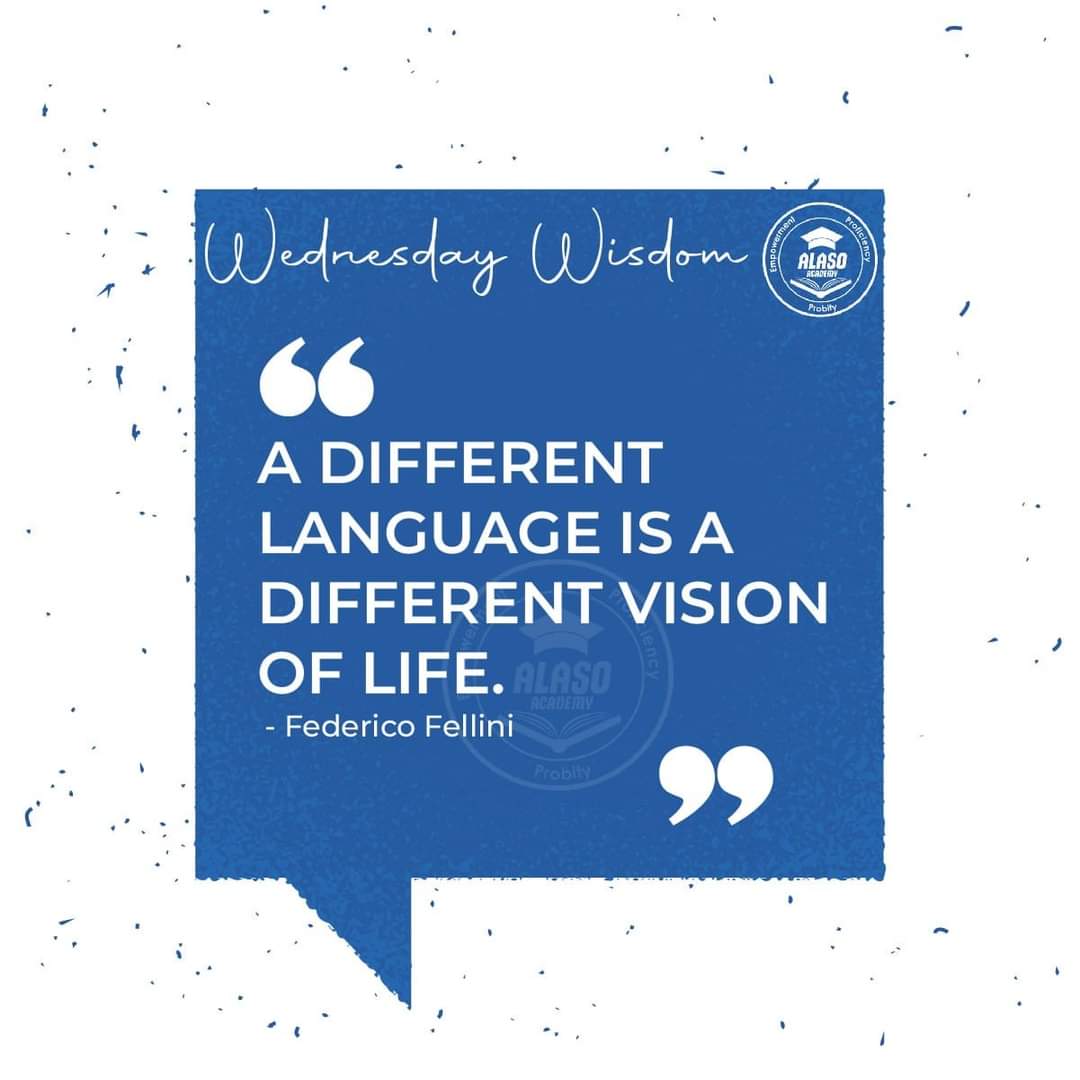 shsibanda's tweet photo. "A different language is a different vision of life." - Federivo Fellini

@AcademyAlaso https://t.co/PLrdl4djm5
