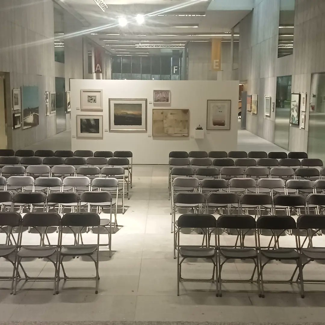 wexfordcoco's tweet photo. County Hall is all set up for the opening of #WideOpenSpace Art Exhibition.
We look forward to seeing you all at 6pm.
If anyone would like a free tour of the art collection please email arts@wexfordcoco.ie or telephone 053 9196369.
#arts #Wexford https://t.co/hOujPC2x1H