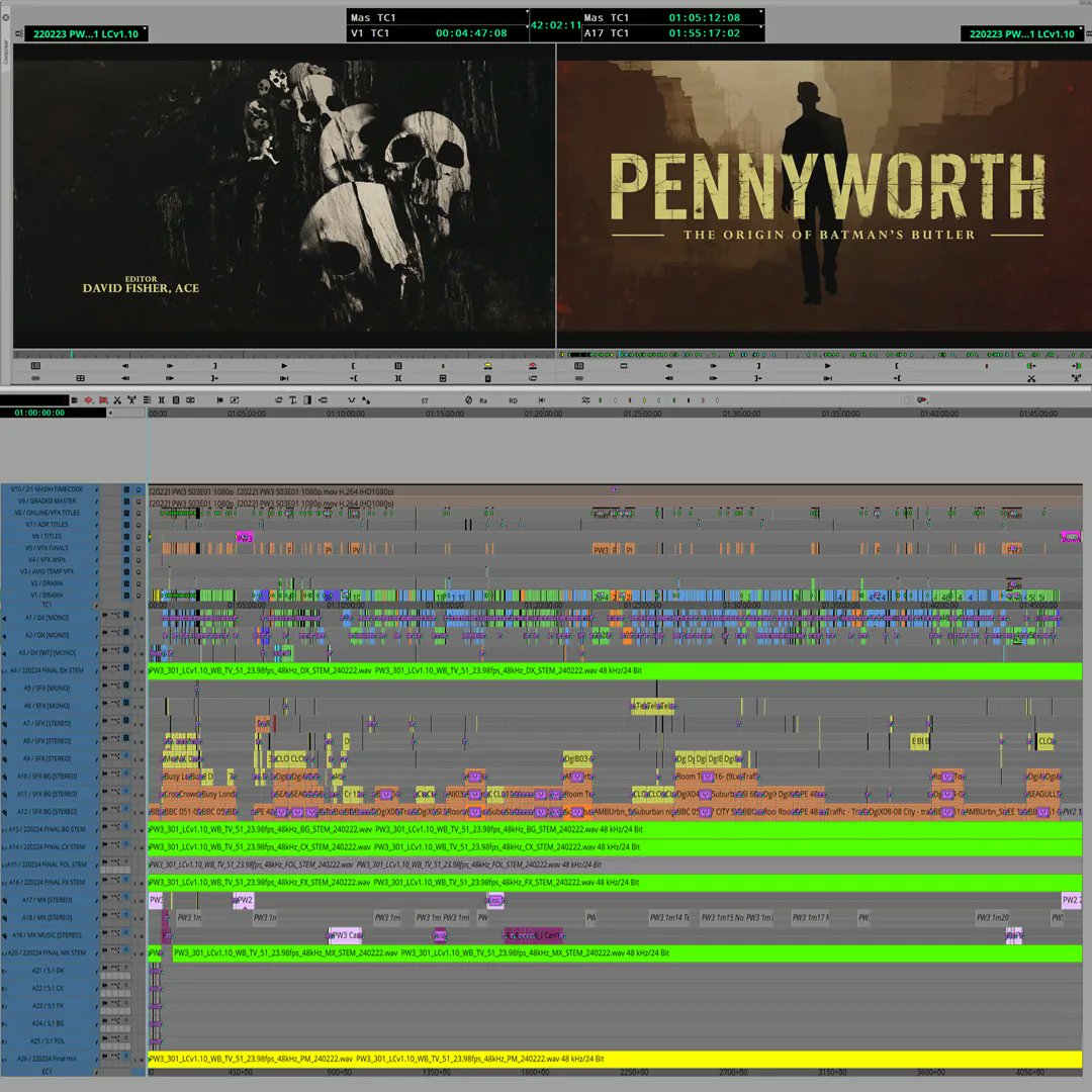 MediaComposer's tweet photo. 🎞️ Pennyworth S03E01
📷 https://t.co/Nxr4dHZOSR
▶️ https://t.co/f1sv8KwvR7
#pennyworth #timeline #avidtimeline #pennyworthonmax #editor #postproduction #mediacomposer #avid https://t.co/xpFwph1tSt