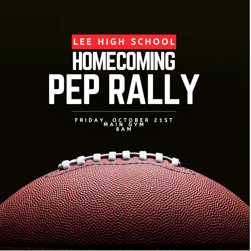 leeneisd's tweet photo. Come join us on Friday to kick off the Homecoming festivities!! 💥💥 #rootedlee #neisdway https://t.co/u5BzI0Tt9J