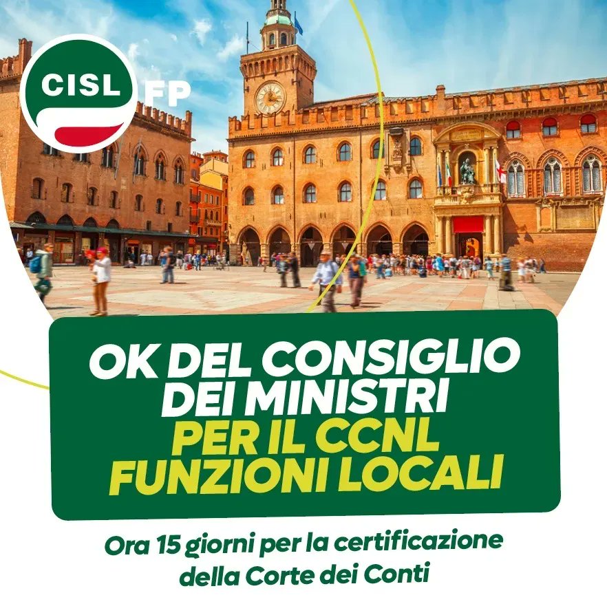 cislfp's tweet photo. 𝗔𝗥𝗥𝗜𝗩𝗔𝗧𝗢 𝗟’𝗔𝗧𝗧𝗘𝗦𝗢 𝗩𝗜𝗔 𝗟𝗜𝗕𝗘𝗥𝗔 𝗗𝗔 𝗣𝗔𝗥𝗧𝗘 𝗗𝗘𝗟 𝗖𝗢𝗡𝗦𝗜𝗚𝗟𝗜𝗢 𝗗𝗘𝗜 𝗠𝗜𝗡𝗜𝗦𝗧𝗥𝗜 

🗣 Il segretario generale @cislfp , @PetriccioliM : “Accelerare per firma definitiva attesa da 430mila lavoratrici e lavoratori” https://t.co/k2cxtvB6JL