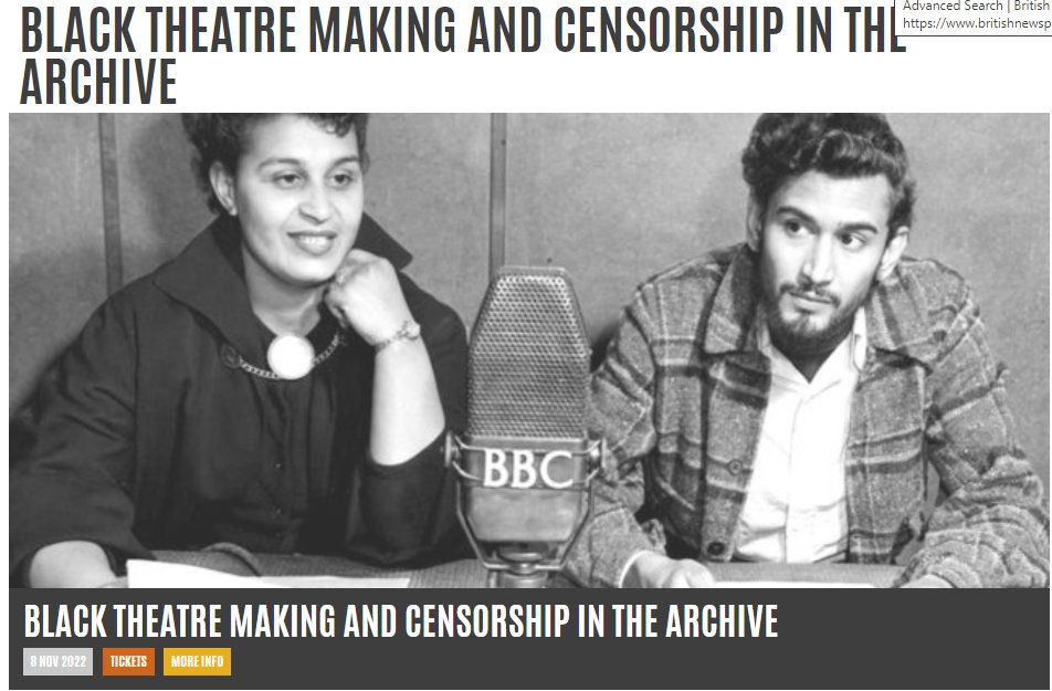 Interested in the history of Black theatre making in Britain? Watch readings from rarely performed early 20C dramas by #BlackTheatreMakers and join a conversation about how to broaden access to and knowledge of Black theatre history @LeedsPlayhouse leedsplayhouse.org.uk/events/black-t…