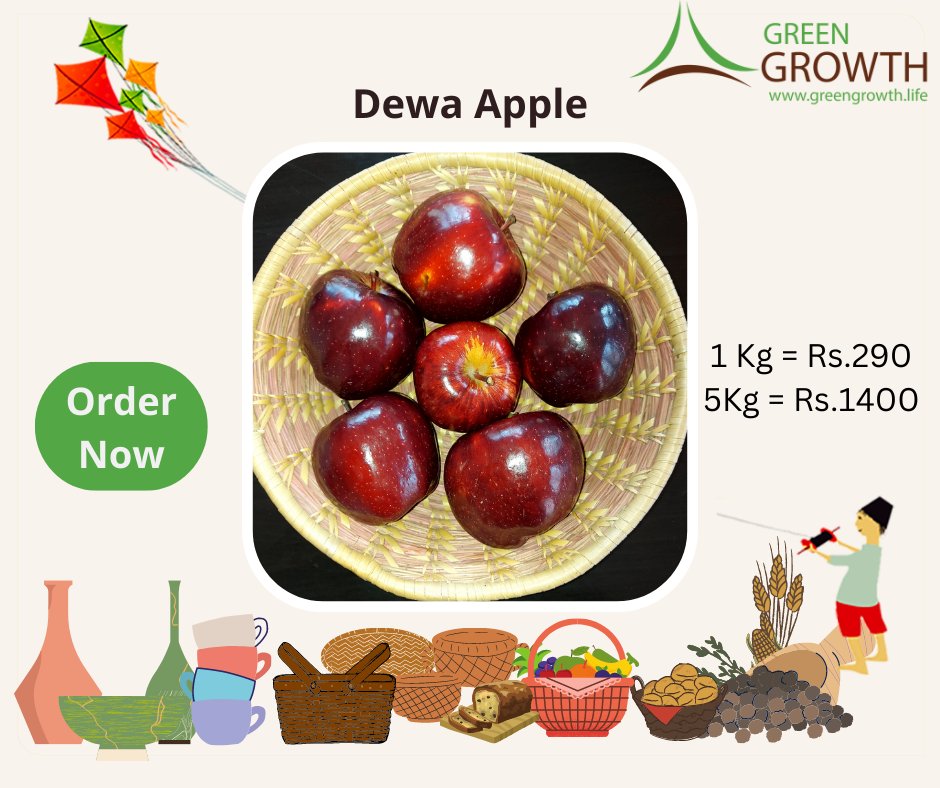 KARESAorg's tweet photo. Dewa Apple from Dhey, Mustang

✅ Dewa Apple have finally arrived in our basket

✅ Our apple is well ripped, fresh so hurry and place your order

To place your pre-order leave a message or visit our website:
https://t.co/4hw8URtI2S

#Local #Mustang #Dhye #Apple #GreenGrowth https://t.co/xWdid634kP