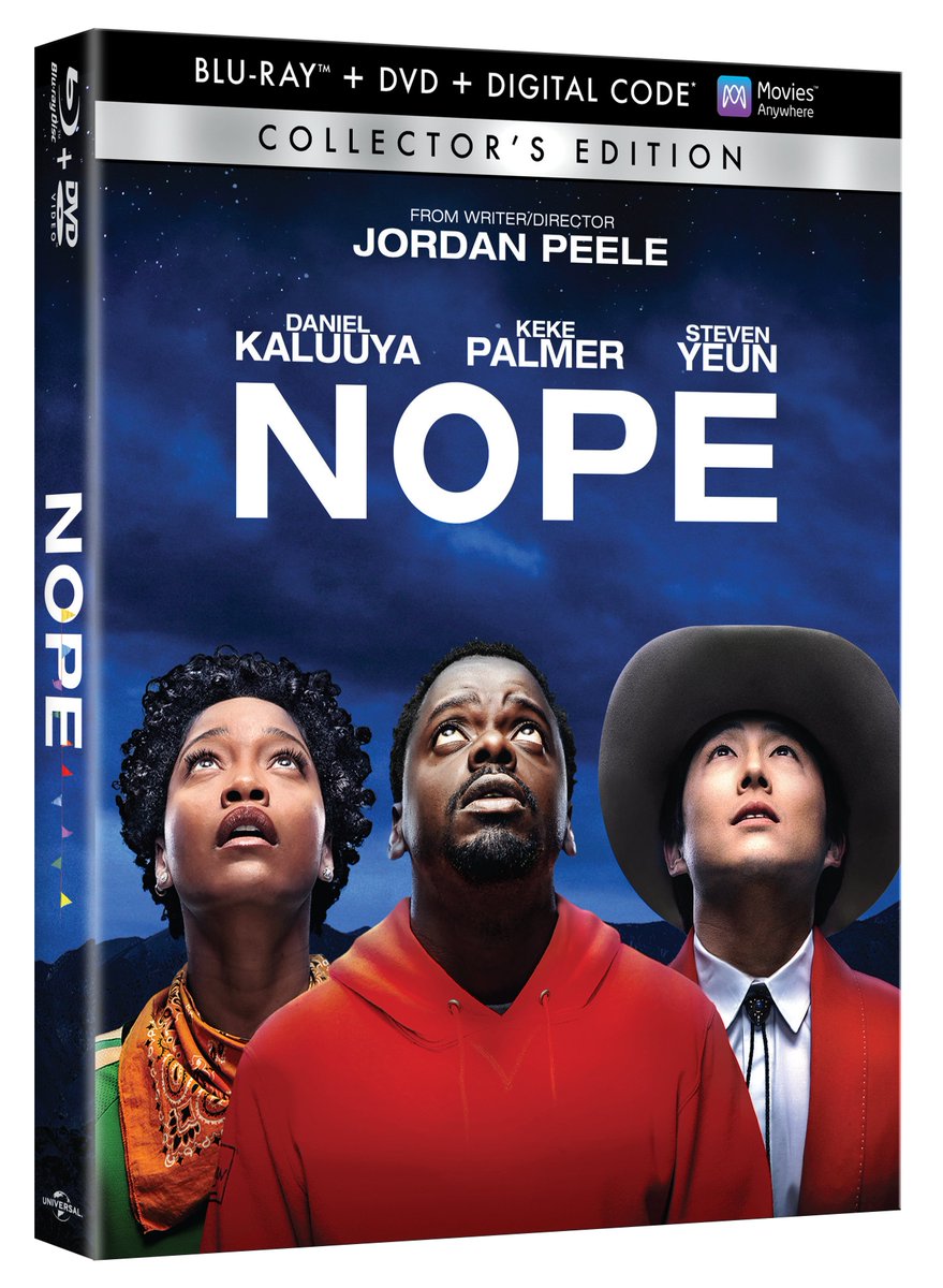 letterboxd's tweet photo. 🛸 Jordan Peele’s @nopemovie is arriving on 4K Ultra HD, Blu-ray and DVD on October 25, 2022, and we have three copies on Blu-ray to give away, thanks to @UniversalPics Home Entertainment.

QT with your Letterboxd review of #NopeMovie to enter the draw. 🤠 https://t.co/vKzqhXKxWK