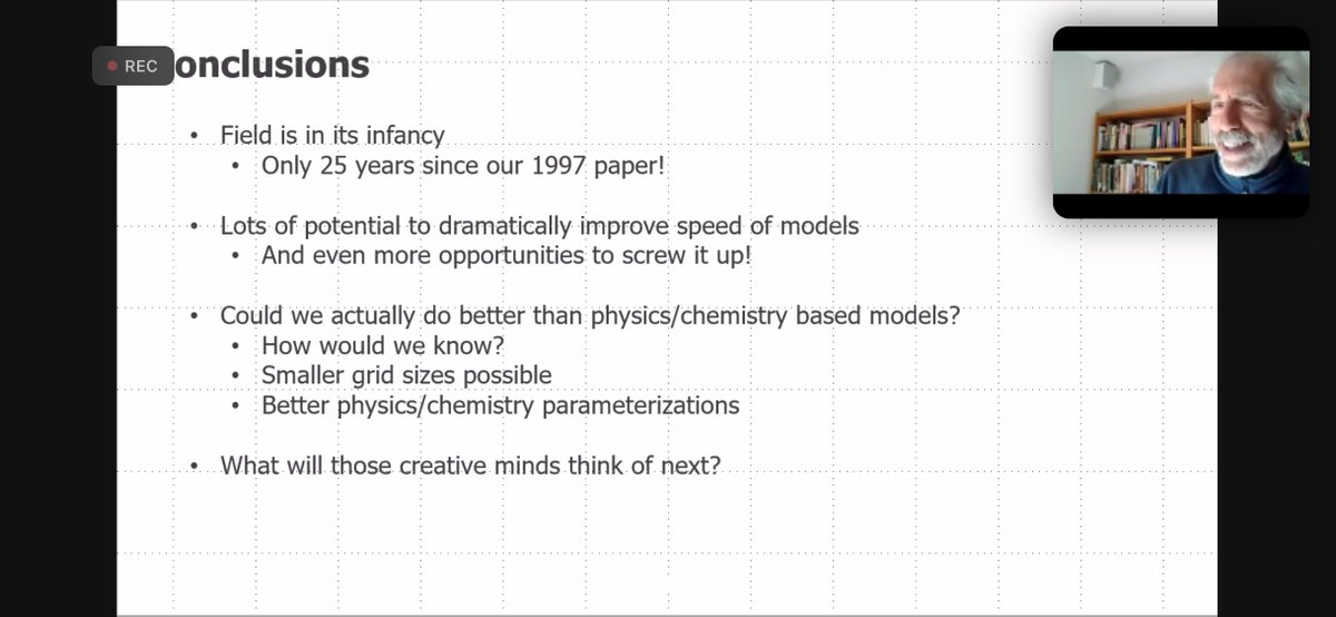 CMAS_Center's tweet photo. Invited speaker Tony Wexler discussed an emerging field with lots of potential in his talk "Improving the Computational Performance of Air Quality Models with Machine Learning Tools" at #CMASconf2022 @UCIrvine https://t.co/fK6vUJYCqA