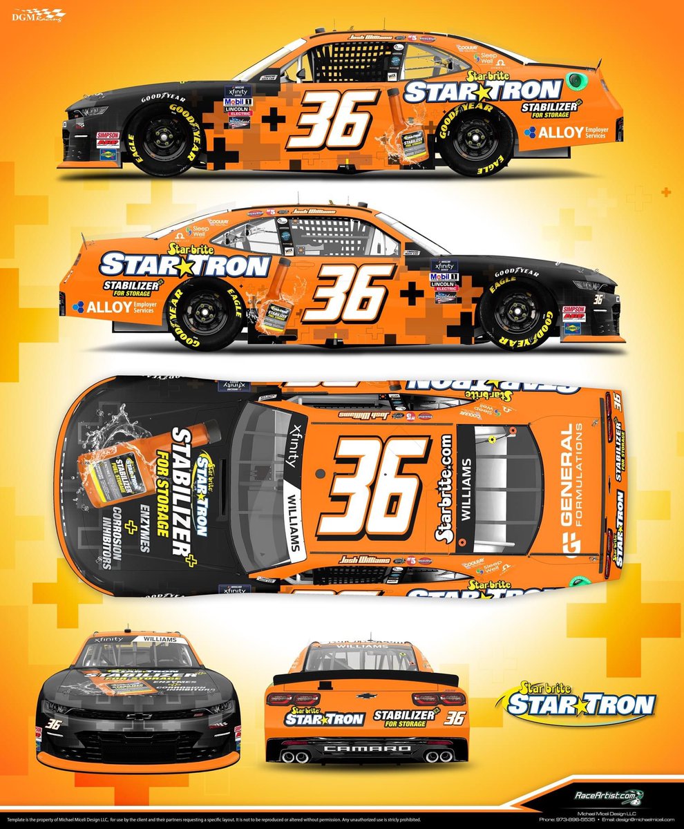 DGMRacingFL's tweet photo. 🚨 New Paint 🚨  

Heading a few hours south of the shop to @HomesteadMiami, and we're so excited to see our @startron friends!

🎨 @raceartist: Michael Miceli 🖌

@StickyStuff12 | #GeneralFormulations | #WearItWednesday | #ContenderBoats300 | #NASCAR https://t.co/g7FXTVmJC8