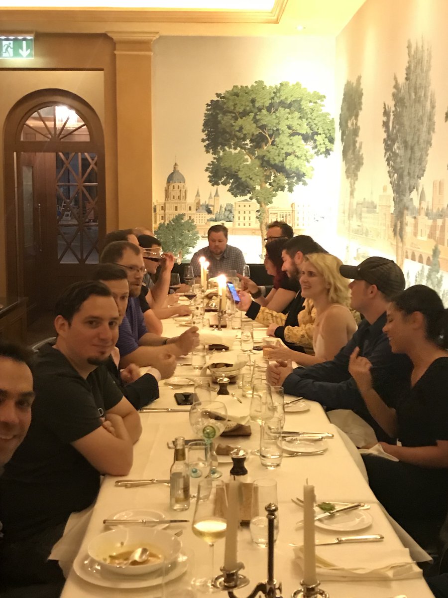 Of all the tech conference meals I've attended, this was probably my favorite. Thank you <a href="/gregoehmen/">gregoehmen</a> for sparking the memory again with this photo. I can't believe this was 5 years ago. #LesTroisRois #Basel #Switzerland
