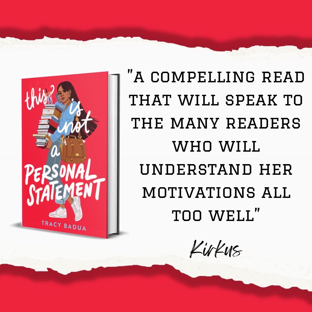 tracybwrites's tweet photo. Kirkus called THIS IS NOT A PERSONAL STATEMENT βan intense and heartfelt rompβ and βcompelling read that will speak to the many readers who will understand her motivations all too wellβ β€οΈ!
Read the full review at https://t.co/xlg3tatFVN https://t.co/YWNi7fTGm7