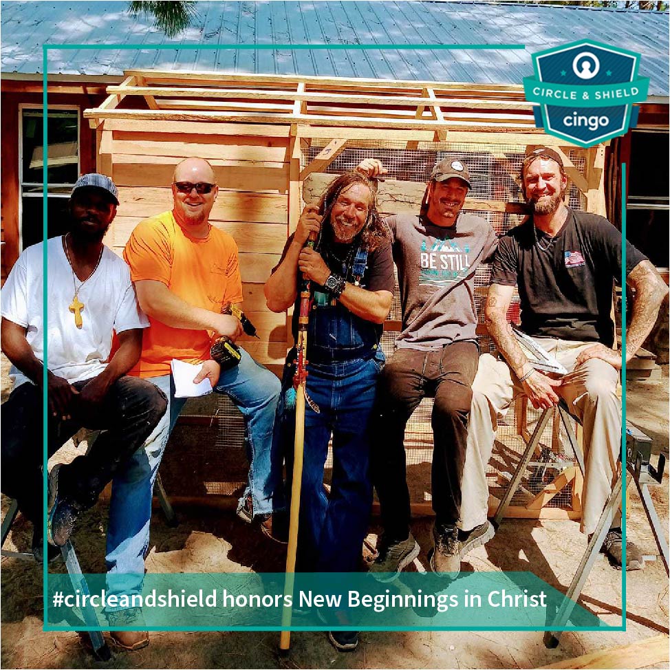 CingoHome's tweet photo. Join us is recognizing Cingo's Circle &amp; Shield Honoree for October, New Beginnings in Christ. This faith-centered, free treatment program assists men from around the country who are battling addiction. 
https://t.co/pZK68NanPb
#circleandshield #cingo #communityservice #recovery https://t.co/U62JY7medQ