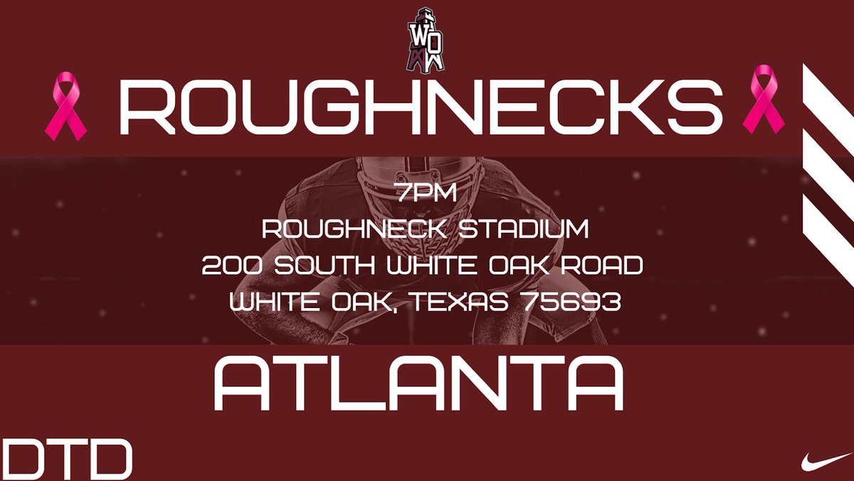 Roughnecks vs Atlanta!!!! Let’s Go!!! DTD!!! <a href="/kris_iske/">Kris Iske</a> <a href="/BurksrBurks/">Richard Burks</a> <a href="/LandynGrant/">Landyn Grant</a> <a href="/Luke_Baker2010/">Luke Baker</a> <a href="/NoahCarter2023/">Noah Carter</a> <a href="/KlintBlanknship/">Coach Blankenship</a> <a href="/daltonmorgan9/">Dalton Morgan</a> @BrandonCook99 <a href="/CoachGibson_WO/">Garrett Gibson</a> <a href="/charlesfoshee/">Charles Foshee</a> <a href="/Paul_Bucher10/">Paul Bucher</a>