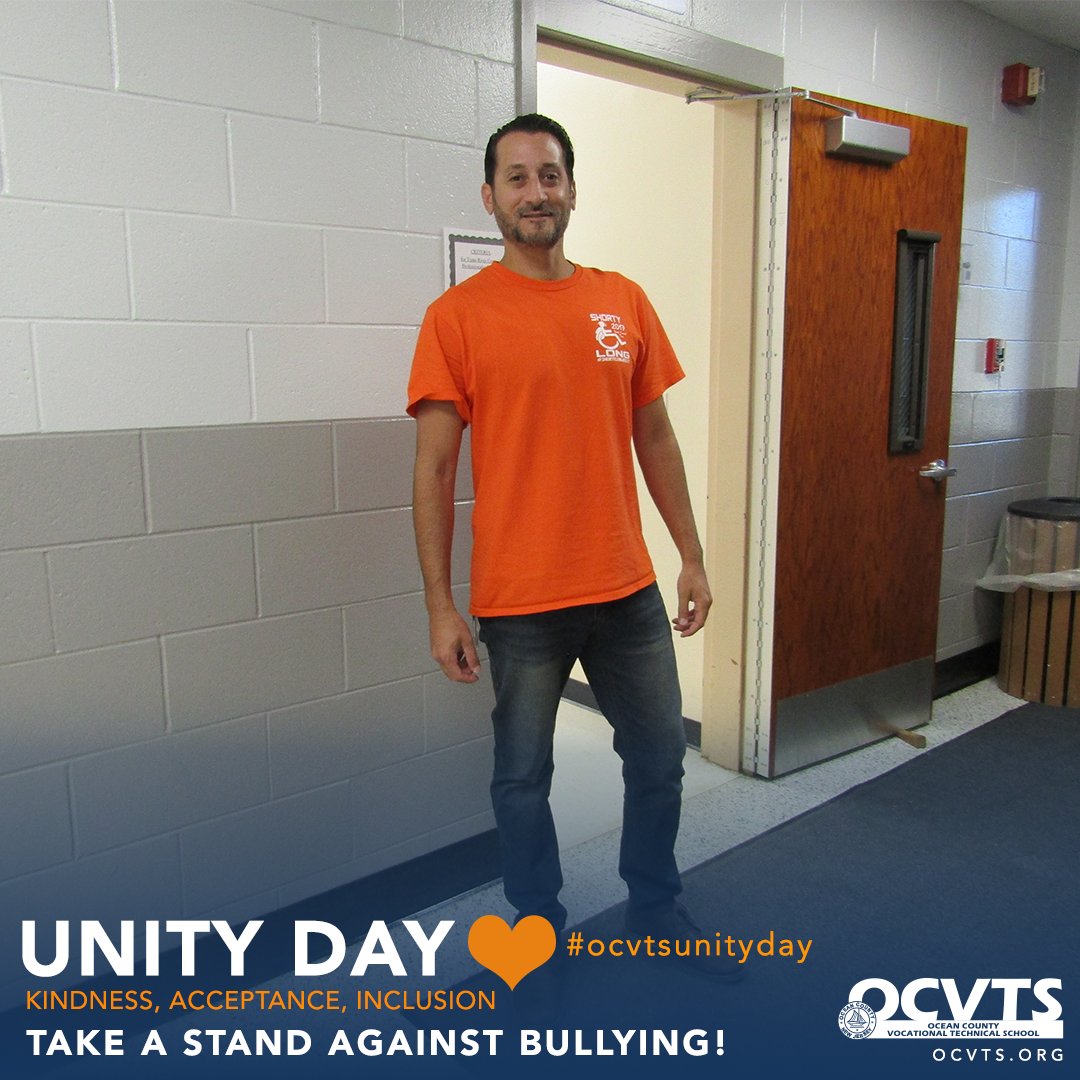 OCVTS's tweet photo. 🧡Happy World #UnityDay! Wear and share orange with us today for National Bullying Prevention Month. Today we unite for kindness, courage, and inclusion! #ocvtsunityday #ocvts https://t.co/rL9GuwVxRi