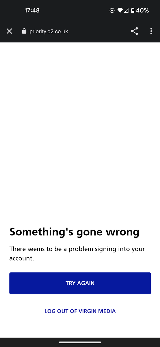 Andy_RChurch's tweet photo. @virginmedia No, still get this. https://t.co/25Mc9JAVuR